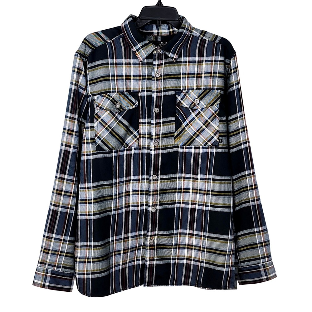 Mountain Hardwear Trekkin‎ Flannel Long Sleeve Button Up Shirt Mens Medium Plaid